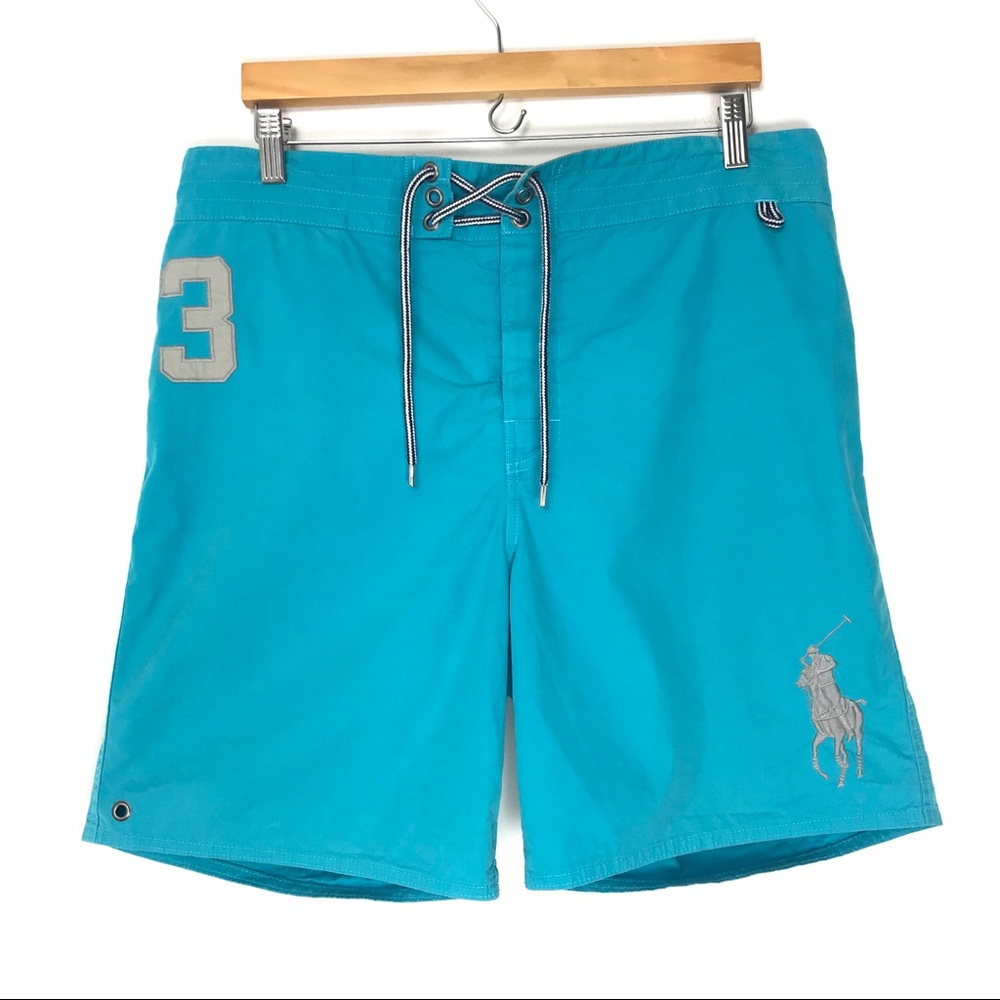 Polo Ralph Lauren Large Turquoise Swimsuit Trunks (barely used)